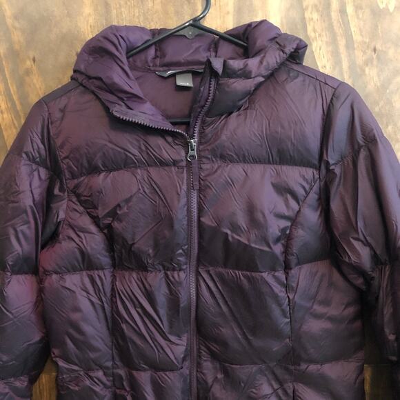Eddie Bauer Womens Jacket Purple Luna Peak Water Resistant Down Parka EB550 S - Picture 2 of 14